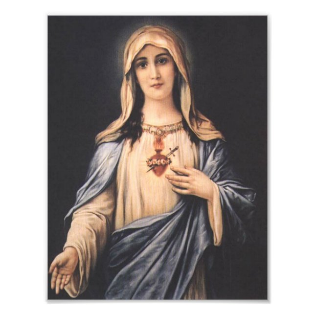 Immaculate Heart of Mary Virgin Mother Photo Print (Front)