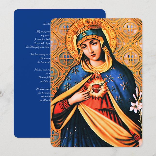 Immaculate Heart of Mary with Magnificat Holiday Card (Front/Back)