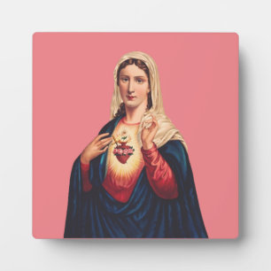 Immaculate Heart of Virgin Mary Plaque