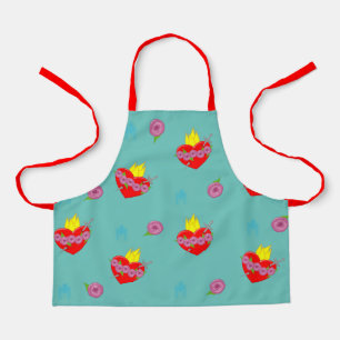 Immaculate Heart with Roses Apron