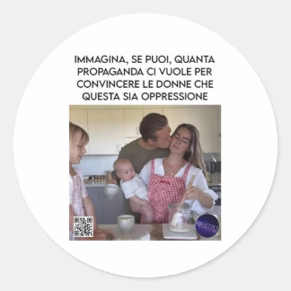 immagina classic round sticker