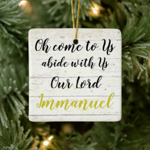 Immanuel  ceramic ornament
