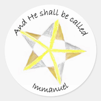 Immanuel Classic Round Sticker
