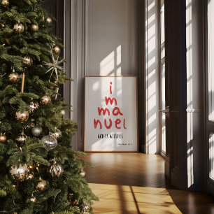 Immanuel God Is With Us Christmas Wall Art