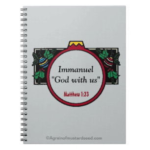 Immanuel God with us Christmas Notebook