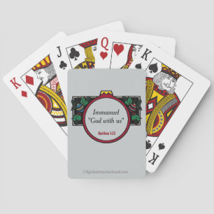 Immanuel God with us Christmas Playing Cards