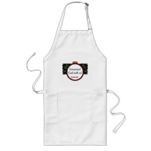 Immanuel God with us Customise It Long Apron