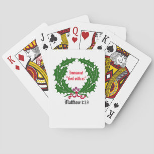 Immanuel God with us Customise It Playing Cards