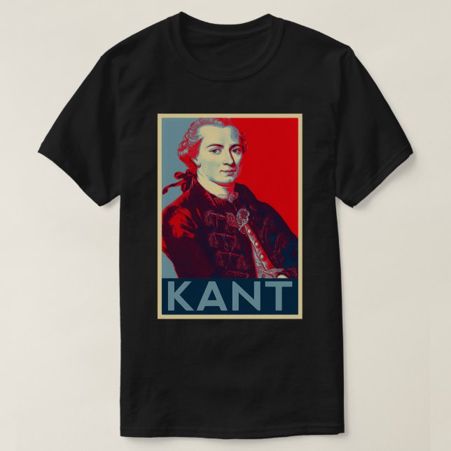 Immanuel Kant Hope Poster T-Shirt (Design Front)