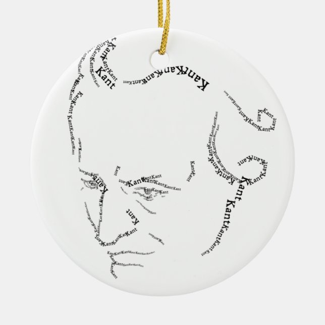 Immanuel Kant Ornament (Front)