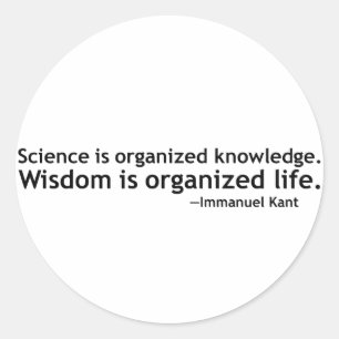 Immanuel Kant Quotation Classic Round Sticker