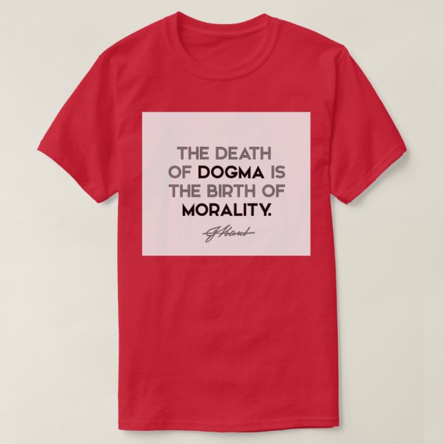 Immanuel Kant quotes The death of dogma is the bir T-Shirt (Design Front)