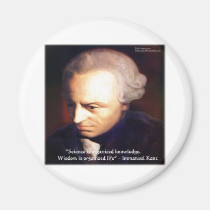 Immanuel Kant Science Vs Knowledge Quote Gifts Magnet
