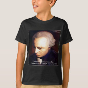 Immanuel Kant Science Vs Knowledge Quote Gifts T-Shirt