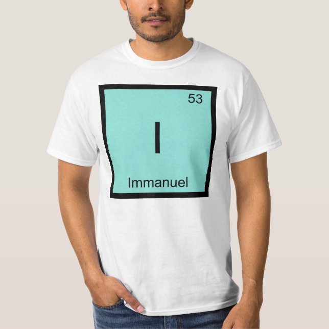 Immanuel  Name Chemistry Element Periodic Table T-Shirt (Front)