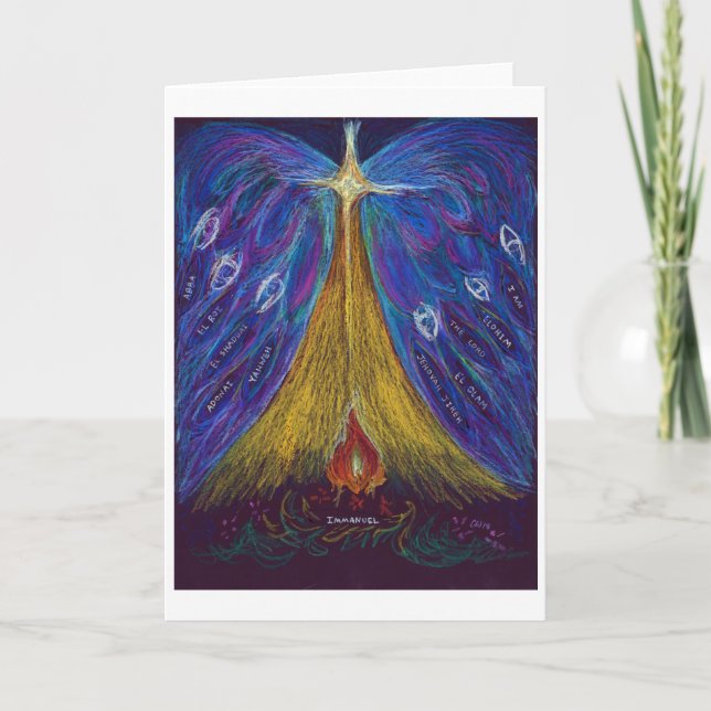 Immanuel Oil Pastel by Christina Wert, Blank Card (Front)