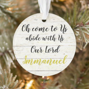 Immanuel  ornament