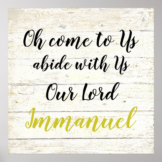Immanuel  poster (Front)