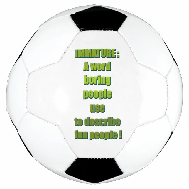 Immature funny text football (Front)