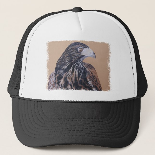 Immature Harris Hawk Trucker Hat (Front)