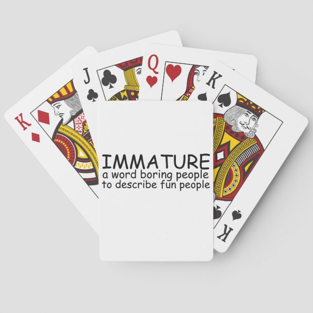 Immature Playing Cards (Back)