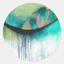 Immerse - Square Abstract Expressionism Art