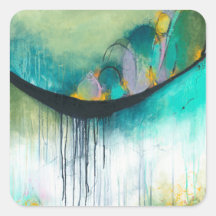 Immerse - Square Abstract Expressionism Art