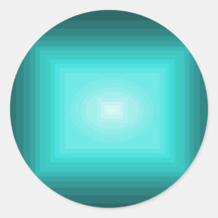 Immersed in Turquoise Modern Design CricketDiane Classic Round Sticker