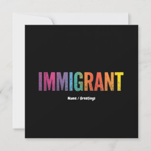 Immigrant Simple Minimalist Anti-Racism Design  Invitation