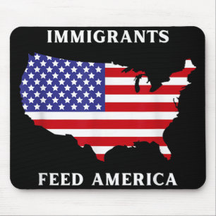Immigrants Feed America Refugee Rights Liberal Ant Mouse Mat
