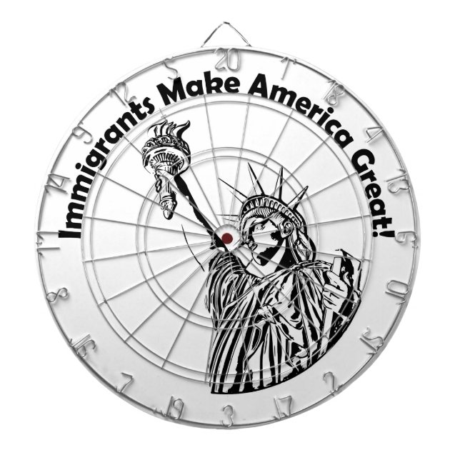 Immigrants Make America Great Dartboard (Front)