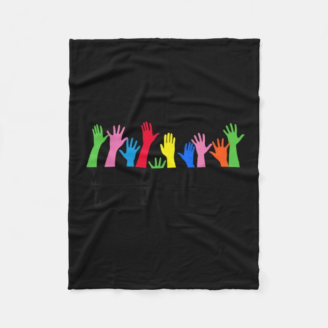 Immigrants Make America Great  Fleece Blanket (Front)