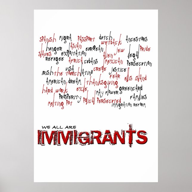 IMMIGRANTS POSTER (Front)