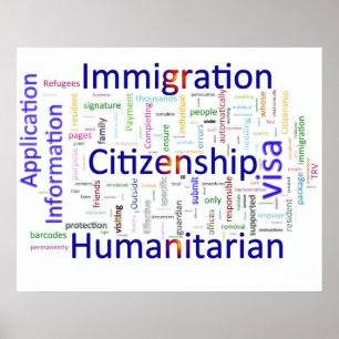 Immigration and Citizenship Related Text Poster