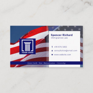 Immigration Attorney   Modern Business Card