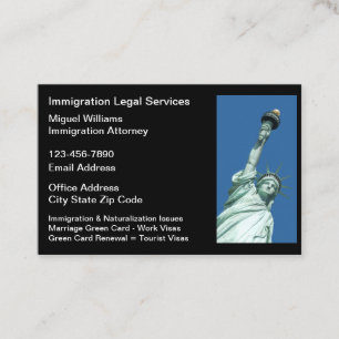 Immigration Law Attorney Business Cards