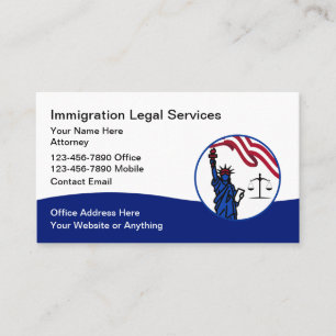 Immigration Naturalisation Attorney Business Card