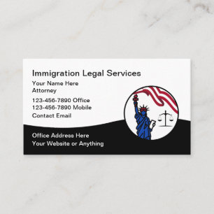 Immigration Naturalization Attorney Business Card
