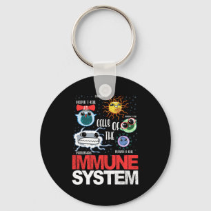 Immune System Cells Biology Cell Science Funny Key Ring