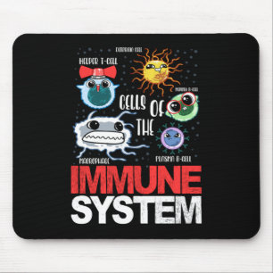 Immune System Cells Biology Cell Science Funny Mouse Mat