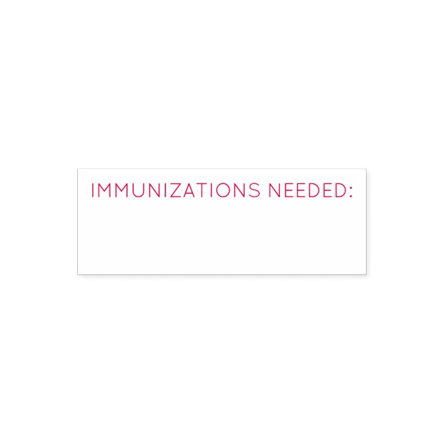 Immunisations Needed self inking stamp (Design)