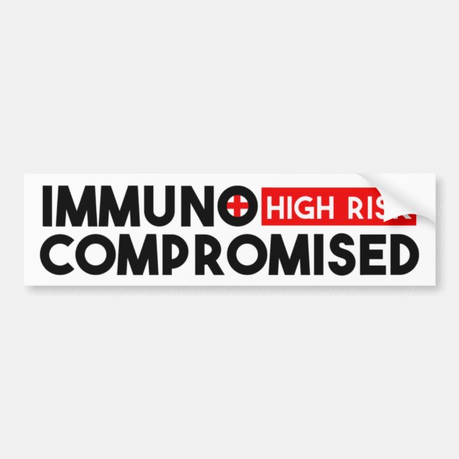 Immunocompromised High Risk Mobility Gear Sticker (Front)
