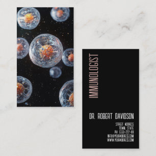 Immunologist Allergist Doctor Medical Modern Bold Business Card