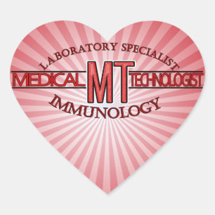 IMMUNOLOGY SPECIALIST MT MEDICAL TECHNOLOGIST HEART STICKER