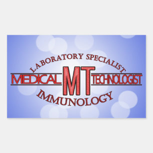 IMMUNOLOGY SPECIALIST MT MEDICAL TECHNOLOGIST RECTANGULAR STICKER