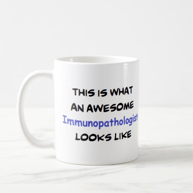 immunopathologist, awesome coffee mug (Left)