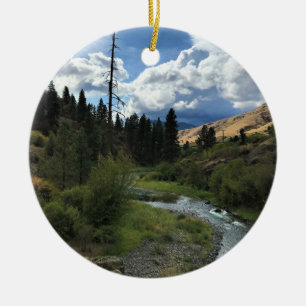 Imnaha River, OR Ceramic Tree Decoration