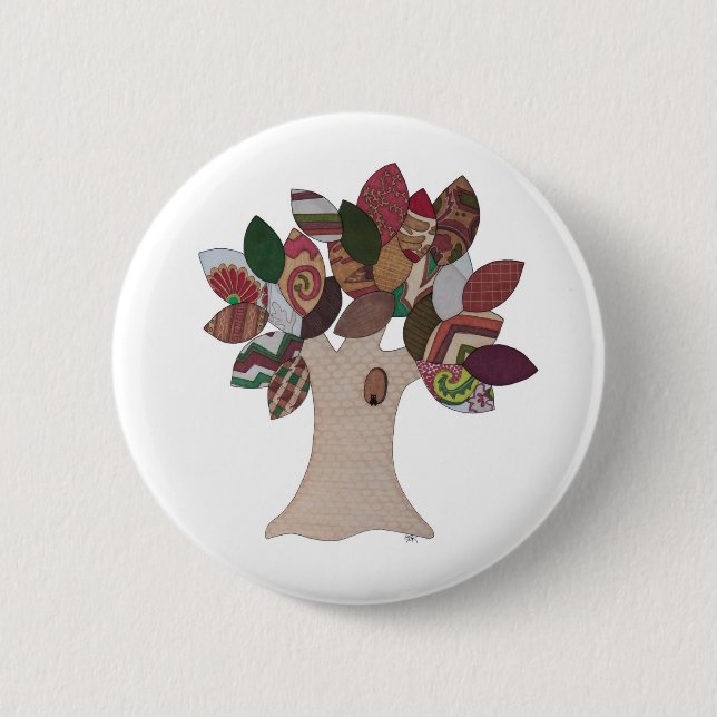 Imp Tree Pinback Button (Front)