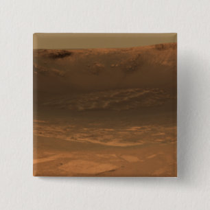 Impact crater Endurance on the surface of Mars 15 Cm Square Badge