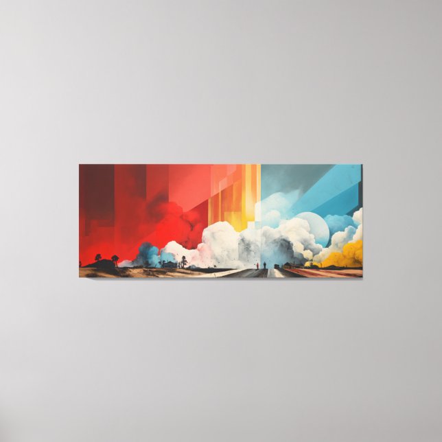 Impact No.03 - Abstract Patchwork Art Collection  Canvas Print (Front)